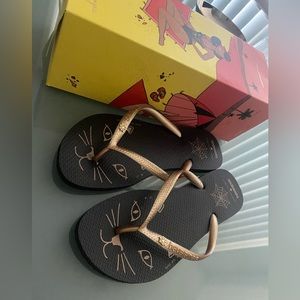 Charlotte Olympia Kitty Havaianas Flip Flops- *Brand NEW*